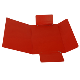 CARTELLINA C/ELASTICO 25X34CM ROSSO PRESSPAN 32P