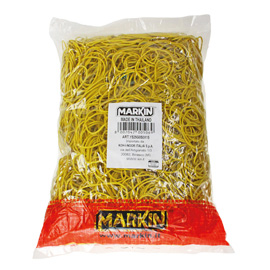 ELASTICO GOMMA GIALLO Ø60 SACCO DA 1KG Markin