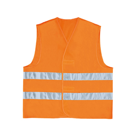 GILET ALTA VISIBILITA' ARANCIO FLUO Tg. L