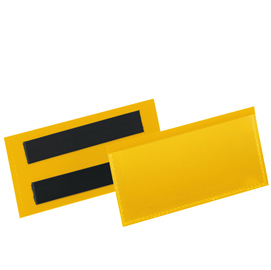 50 buste identificazione magnetiche 100x38mm art.1741 Giallo DURABLE