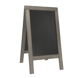 Lavagna Nature 131x72,7x72cm legno grigio SANDWICH Securit