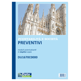 Blocco Preventivi ContabilitA' e SocietA' 50/50 copie autoric. DU1670C0000
