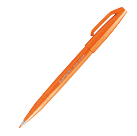 Sign Pen Brush arancio Pentel