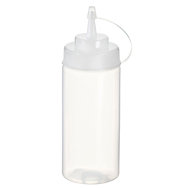 Squeeze bottle trasparente per salse 500ml Leone