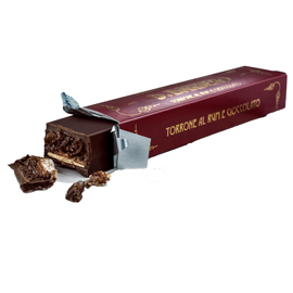 Torrone Rum e cioccolato 270gr in astuccio Barbero