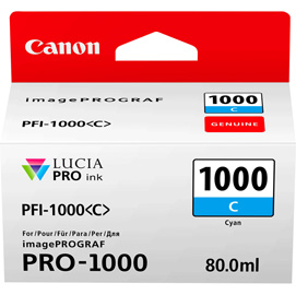 CARTUCCIA CIANO PER CANON PFI-1000