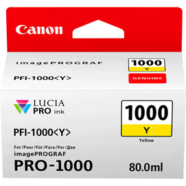 CARTUCCIA GIALLO PER CANON PFI-1000