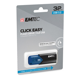 Emtec Memoria USB B110 USB3.2 Clickeasy 32GB blu